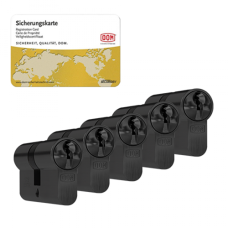 DOM Sig&shy;ma Plus ci&shy;lin&shy;der zwart (5x) - SKG**