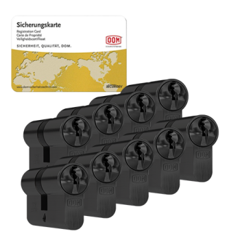 DOM Sigma Plus cilinder zwart (9x) - SKG**