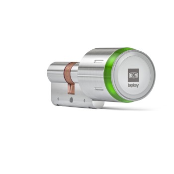 DOM Tapkey Pro knopcilinder t.b.v. nooduitgang - eenzijdige toegangscontrole met NFC/BLE zonder binnenknop - RVS - SKG***