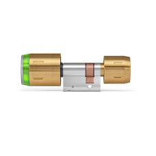 DOM Tap&shy;key Pro knop&shy;ci&shy;lin&shy;der t.b.v. glas&shy;deur - een&shy;zij&shy;di&shy;ge toe&shy;gangs&shy;con&shy;tro&shy;le met NFC/BLE - mes&shy;sing - SKG***