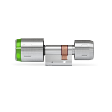 DOM Tap&shy;key Pro knop&shy;ci&shy;lin&shy;der t.b.v. glas&shy;deur - een&shy;zij&shy;di&shy;ge toe&shy;gangs&shy;con&shy;tro&shy;le met NFC/BLE - RVS - SKG***