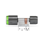 DOM Tapkey Pro knopcilinder t.b.v. glasdeur - eenzijdige toegangscontrole met NFC/BLE - zwart - SKG***