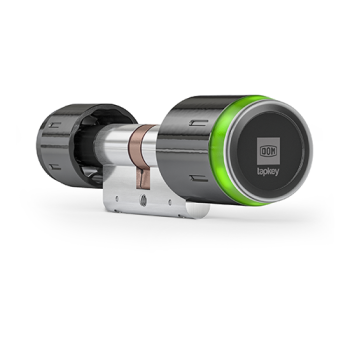 DOM Tapkey Pro knopcilinder t.b.v. nooduitgang - eenzijdige toegangscontrole met NFC/BLE - zwart - SKG***