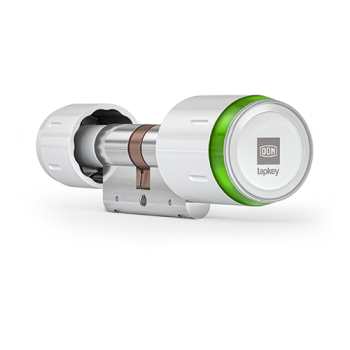 DOM Tapkey Pro knopcilinder - eenzijdige toegangscontrole met NFC/BLE - wit - SKG***