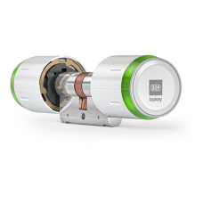 DOM Tap&shy;key Pro knop&shy;ci&shy;lin&shy;der twee&shy;zij&shy;di&shy;ge toe&shy;gangs&shy;con&shy;tro&shy;le met NFC/BLE - wit - SKG***