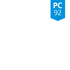 DOM Tap&shy;key Gu&shy;ard Slim&shy;li&shy;ne deur&shy;be&shy;slag PC92 met NFC/BLE - wit 