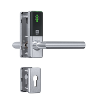 DOM Tapkey Guard Compact Slimline profielcilinder deurbeslag met NFC/BLE - zwart