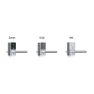 DOM Tapkey Guard Compact Wideline profielcilinder deurbeslag met NFC/BLE - zwart
