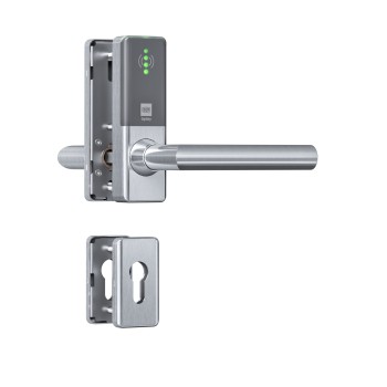 DOM Tapkey Guard Compact Slimline profielcilinder deurbeslag met NFC/BLE - grijs