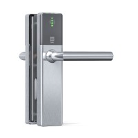 DOM Tapkey Guard Wideline blind deurbeslag met NFC/BLE - grijs - tweezijdige toegangscontrole