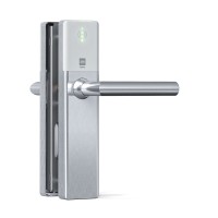 DOM Tapkey Guard Wideline blind deurbeslag met NFC/BLE - wit - tweezijdige toegangscontrole