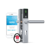 DOM Tapkey Guard Slimline deurbeslag PC72 met NFC/BLE - zwart - tweezijdige toegangscontrole