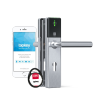 DOM Tapkey Guard Wideline deurbeslag PC72 met NFC/BLE - grijs - tweezijdige toegangscontrole