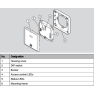 DOM Tapkey Acces Manager Compact V2 (wandlezer) - inbouw DOM Tapkey Acces Manager Compact V2 (wandlezer) - inbouw