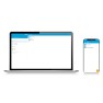 DOM Tapkey Guard Compact Wideline profielcilinder deurbeslag met NFC/BLE - zwart