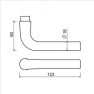 AMI deurkruk 361 (L) - deurdikte 37 t/m 41 mm