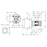 EVVA Airkey hevelcilinder t.b.v kasten/vitrines - perforatie 19 mm - cilinderlengte 23 mm - nikkel