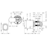 EVVA Airkey hevelcilinder t.b.v kasten/vitrines - perforatie 22 mm - cilinderlengte 27 mm - nikkel