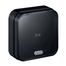 EVVA Air&shy;key wand&shy;le&shy;zer met op&shy;bouw&shy;fra&shy;me - ZWART
