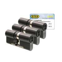 EVVA 4KS cilinder gepatineerd zwart met kerntrekbeveiliging (3x) - SKG*** EVVA 4KS cilinder gepatineerd zwart met kerntrekbeveiliging (3x) - SKG***