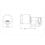 EVVA Airkey halve cilinder met NFC - nikkel - SKG ***