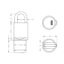EVVA Airkey hangslot - RVS