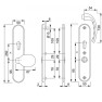Hoppe Tokyo seniorenbeslag knop/kruk (afgerond) F1 PC72 RS - SKG***
