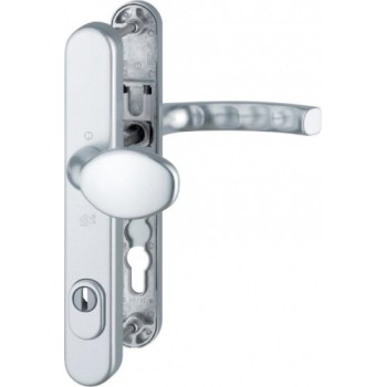 Hoppe Luik smalschild draaibare knop/kruk F1 PC92 met kerntrekbeveiliging (afgerond) - SKG***