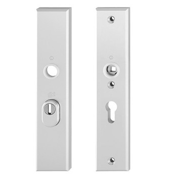 Hoppe buiten- en binnenschild F1 PC72 met kerntrekbeveiliging (rechthoekig) - SKG***