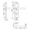 Hoppe Vitoria veiligheidsbeslag knop/kruk - aluminium F1 - PC55 RS met kerntrekbeveiliging (afgerond) - SKG***