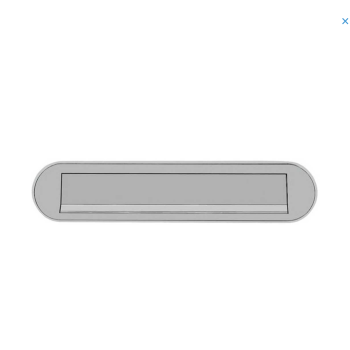 Hoppe briefplaat aluminium F9 geveerd