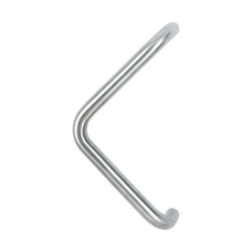 Hop&shy;pe deur&shy;greep V-ron&shy;de buis ver&shy;kropt de&shy;luxe BA03 - 350 mm RVS