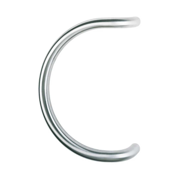 Hoppe deurgreep D-ronde buis verkropt deluxe BA04 - 350 mm RVS