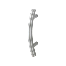 Hop&shy;pe deur&shy;greep T-ron&shy;de buis ge&shy;bo&shy;gen de&shy;luxe BA12 - 350 mm RVS