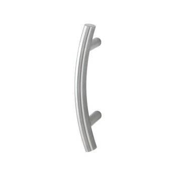 Hoppe deurgreep T-ronde buis gebogen deluxe BA12 - 350 mm RVS