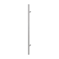 Hop&shy;pe deur&shy;greep T-ron&shy;de buis recht de&shy;luxe BA20 - 1000 mm RVS