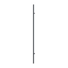 Hop&shy;pe deur&shy;greep T-ron&shy;de buis recht de&shy;luxe BA20 - 1800 mm zwart
