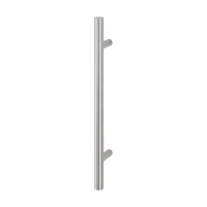 Hop&shy;pe deur&shy;greep T-ron&shy;de buis recht de&shy;luxe BA20 - 600 mm RVS