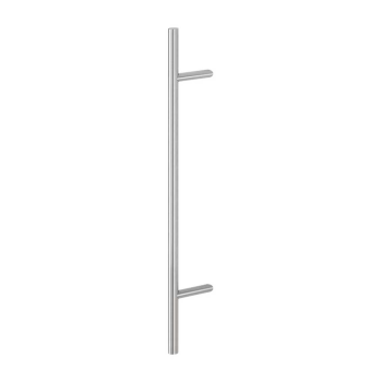 Hoppe deurgreep T-ronde buis schuin deluxe BA22 - 1000 mm RVS