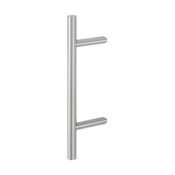 Hoppe deurgreep T-ronde buis schuin deluxe BA22 - 500 mm RVS