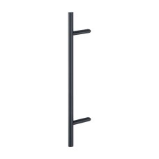 Hop&shy;pe deur&shy;greep T-ron&shy;de buis schuin de&shy;luxe BA22 - 800 mm zwart