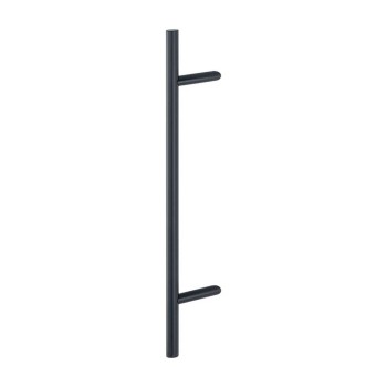 Hoppe deurgreep T-ronde buis schuin deluxe BA22 - 800 mm zwart