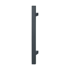 Hop&shy;pe deur&shy;greep T-recht&shy;hoe&shy;ki&shy;ge buis recht de&shy;luxe BA44 - 600 mm zwart
