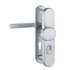 Hop&shy;pe Am&shy;ster&shy;dam vei&shy;lig&shy;heids&shy;be&shy;slag knop/kruk - F69 - PC55 RS met kern&shy;trek&shy;be&shy;vei&shy;li&shy;ging RVS (af&shy;ge&shy;rond) - SKG***