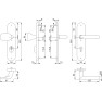Hoppe Amsterdam veiligheidsbeslag knop/kruk - F69 - PC92 RS met kerntrekbeveiliging RVS (afgerond) - SKG***