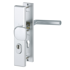 Hoppe Amsterdam veiligheidsbeslag knop/kruk - aluminium F1 - PC55 LS met kerntrekbeveiliging (rechthoekig) - SKG*** Hoppe Amsterdam veiligheidsbeslag knop/kruk - aluminium F1 - PC55 LS met kerntrekbeveiliging (rechthoekig) - SKG***