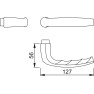Hoppe Atlanta deurkrukken - aluminium F1 - 82 t/m 91 mm