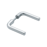 Hoppe Bonn smalschild kruk/kruk - aluminium F1 - PC55 met kerntrekbeveiliging (afgerond) - SKG***
