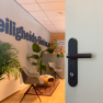 Hoppe Bonn veiligheidsbeslag kruk/kruk zwart - PC92 - met kerntrekbeveiliging (afgerond) - SKG***