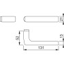 Hoppe Dallas deurkrukken - RVS - 37 t/m 42 mm